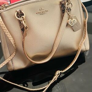 Coach Metallic Gold Satchel Bag